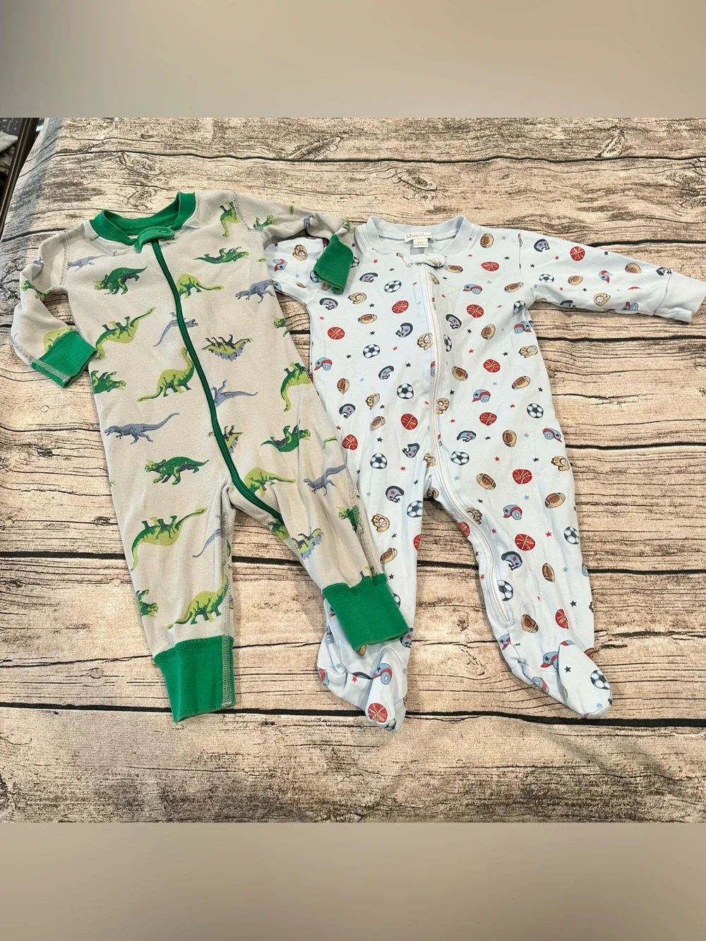 Hanna Andersdon Moon & Back Dinosaur & Kissy Kissy Sports Themed sleepers 6-12